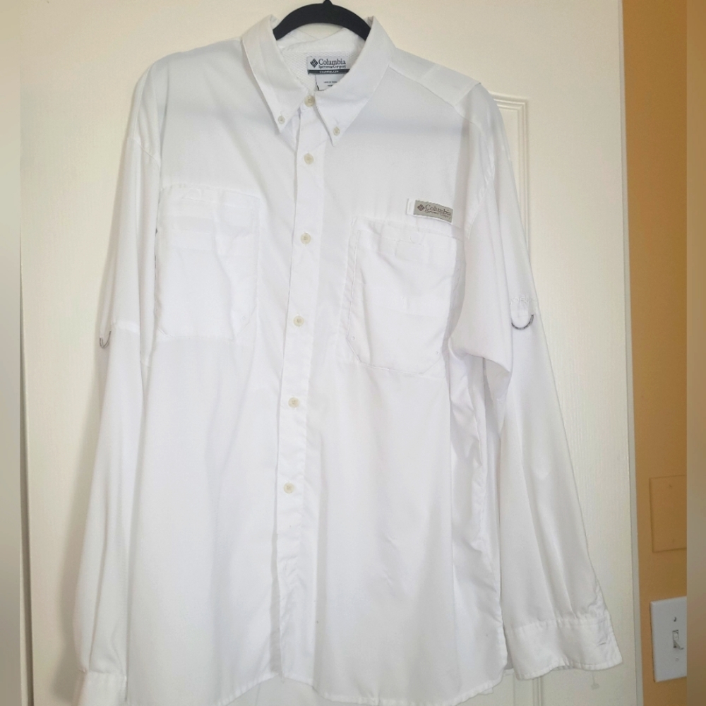 Men's Columbia PFG XL White